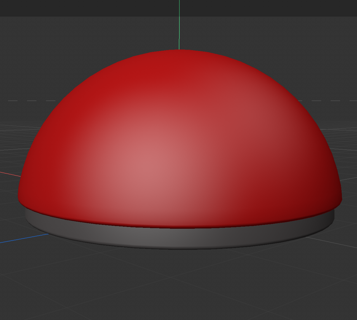 Poké Ball reference and Cinema 4D modeling process.