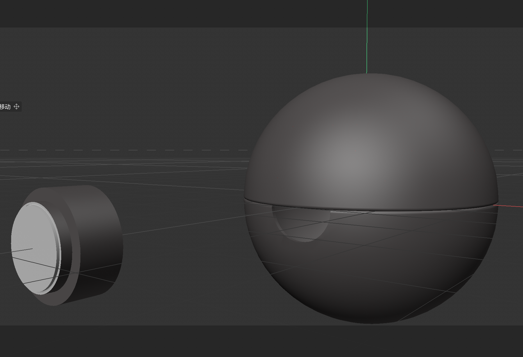 Poké Ball reference and Cinema 4D modeling process.